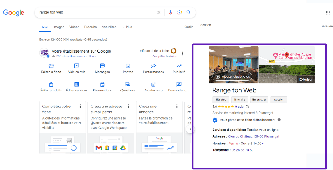 fiche google mybusiness